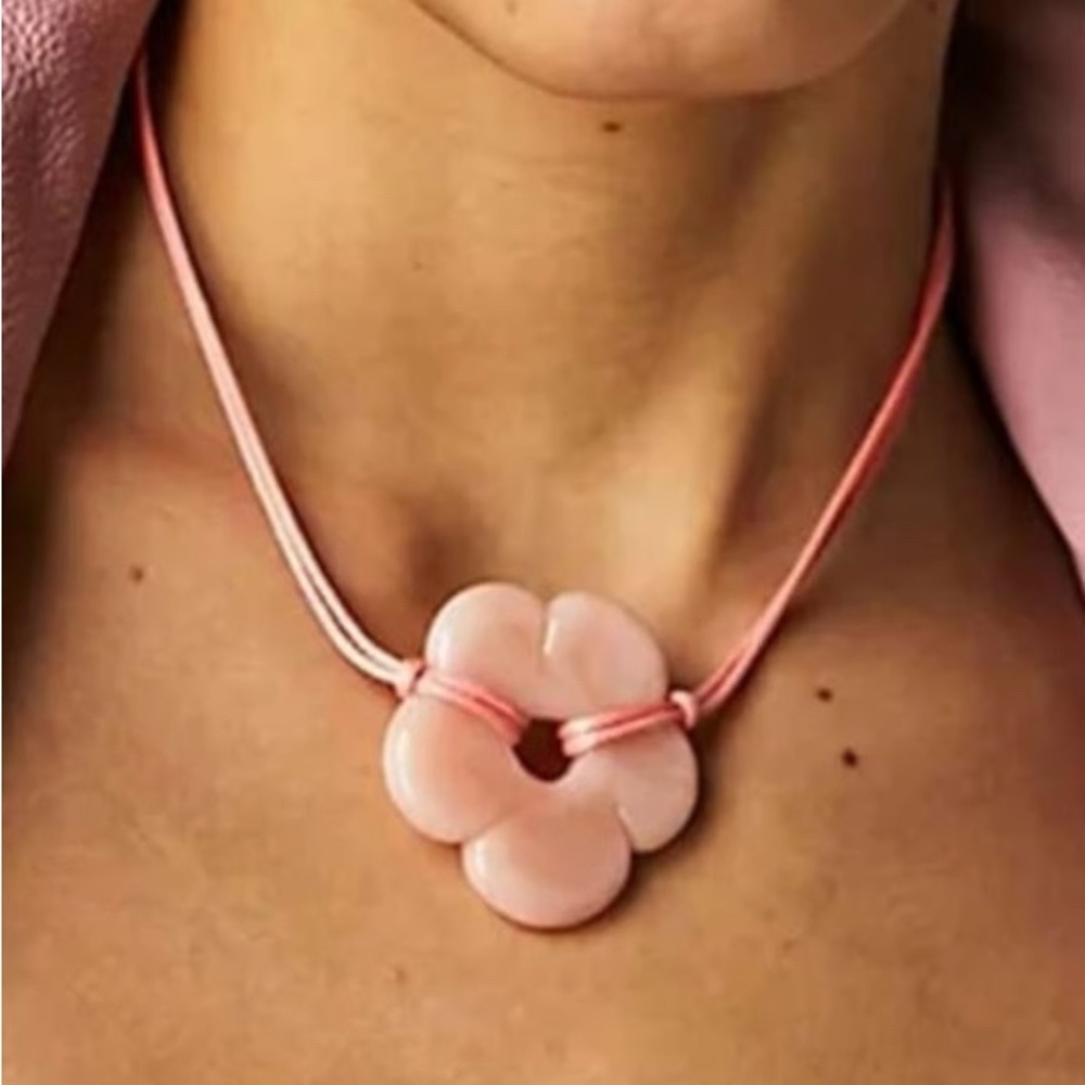 Free People Baby Flower Cord choker